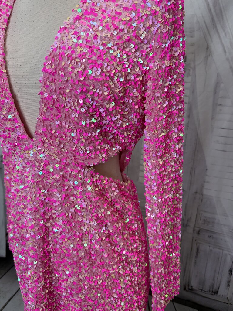 NWT Kelly Sequin Cutout Dress