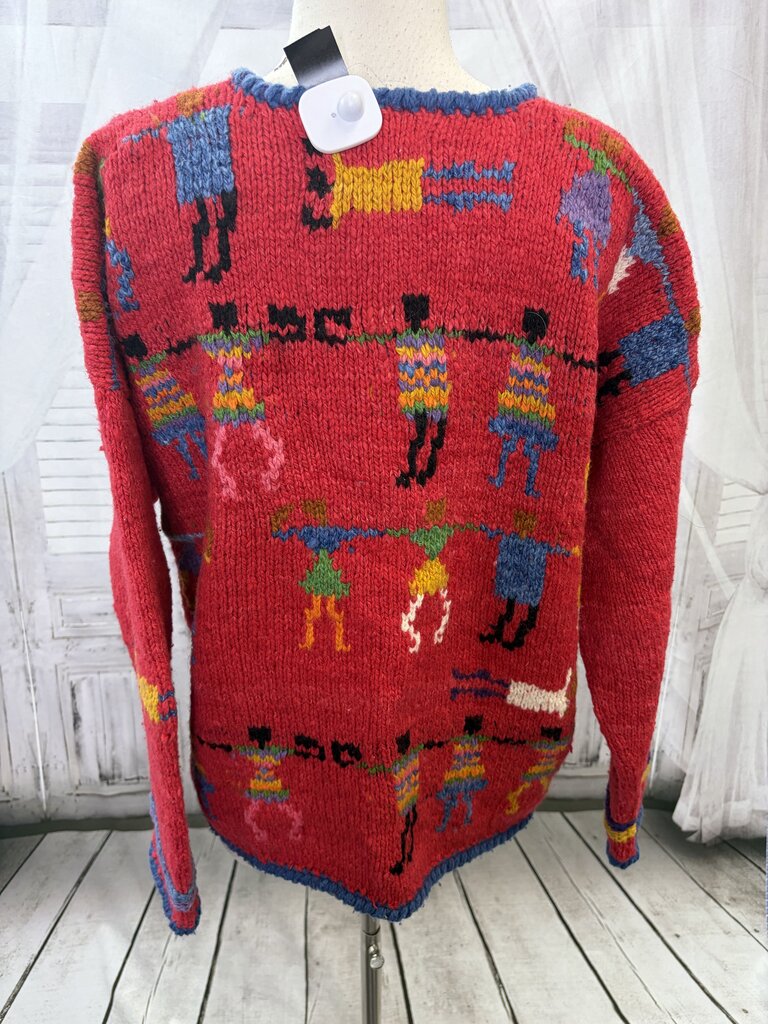 Vintage Amano Hand-Knit 100% Wool Cardigan