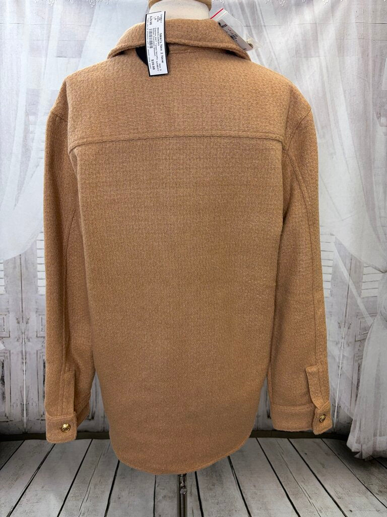 NWT Tweed Novelty Button Oversized Shacket