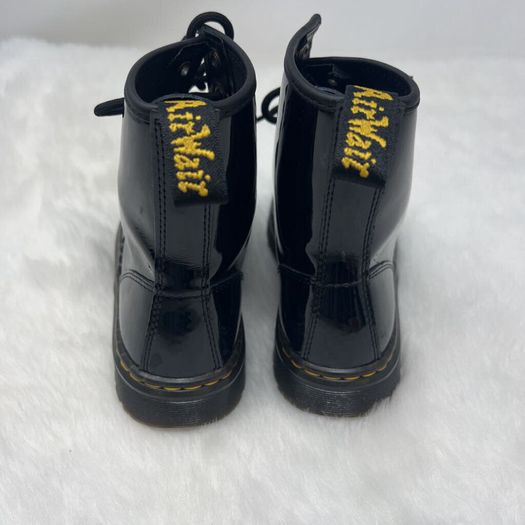 Zavala Patent Leather Combat Boots