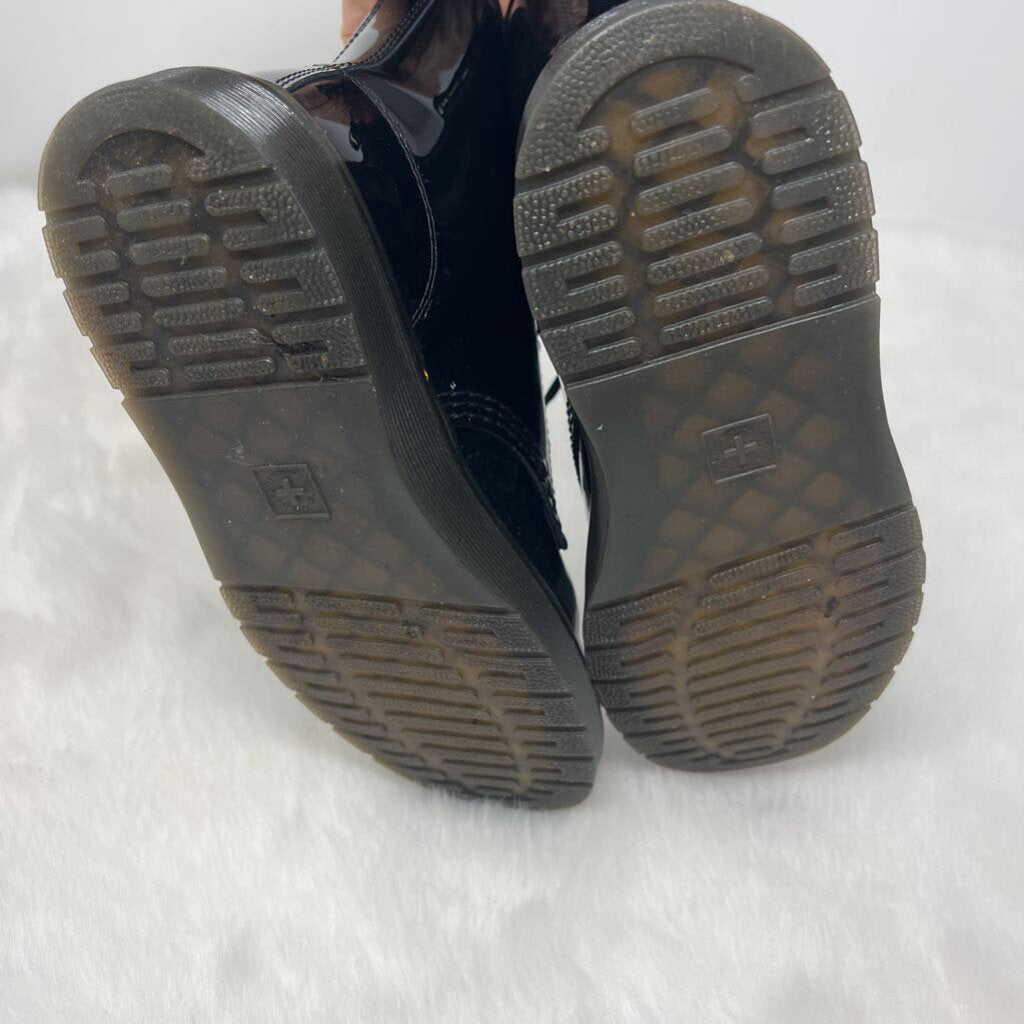 Zavala Patent Leather Combat Boots