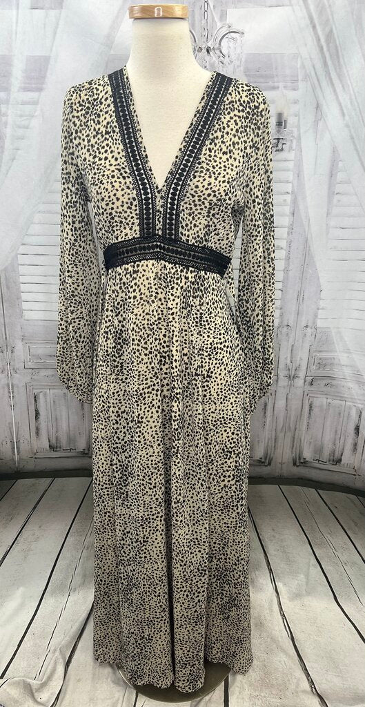 Baltic Born Cha Cha Print Maxi Dress Women's Size Small NWT!