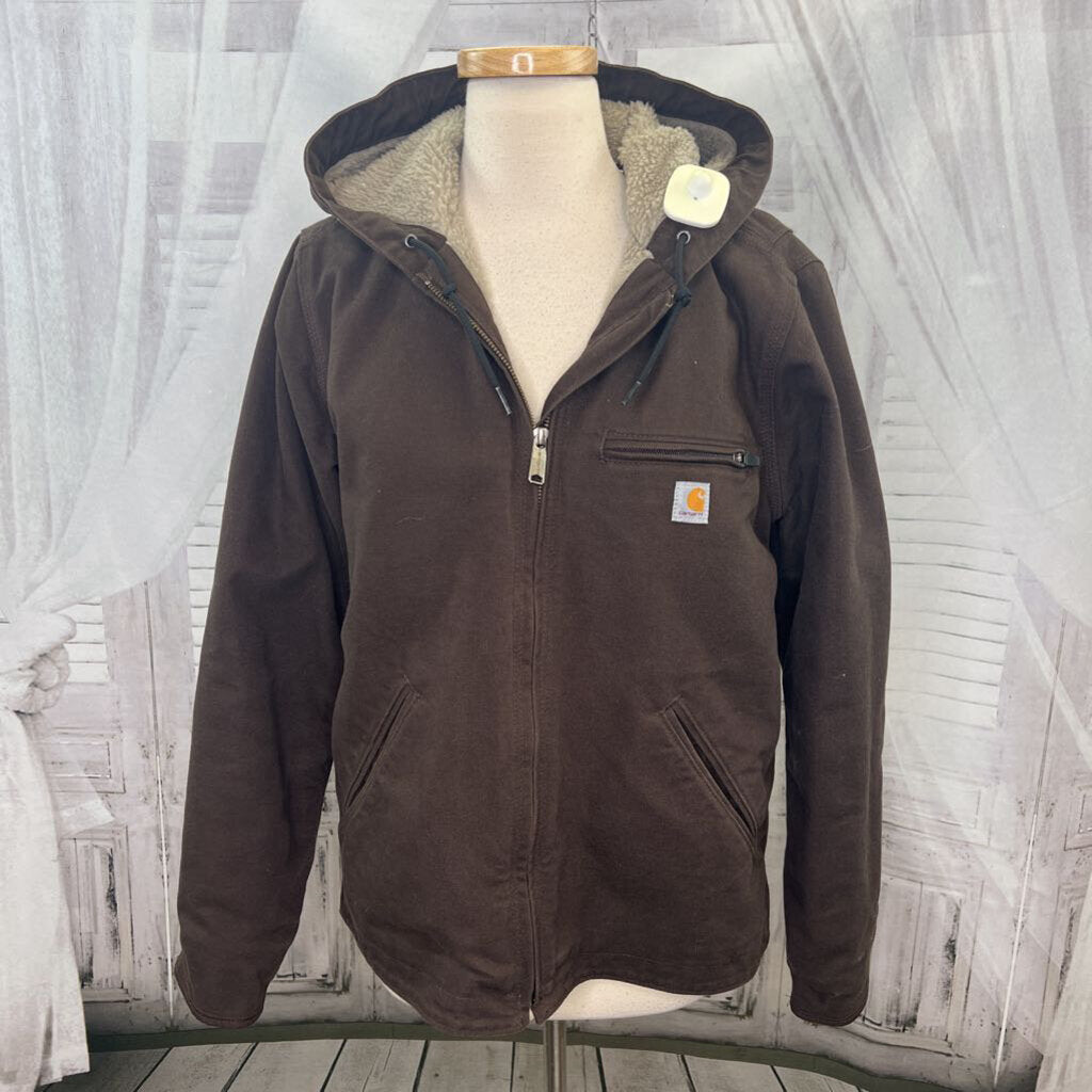 Carhartt Women's Iconic Washed Duck Sherpa Lined Sierra Jacket Size Small