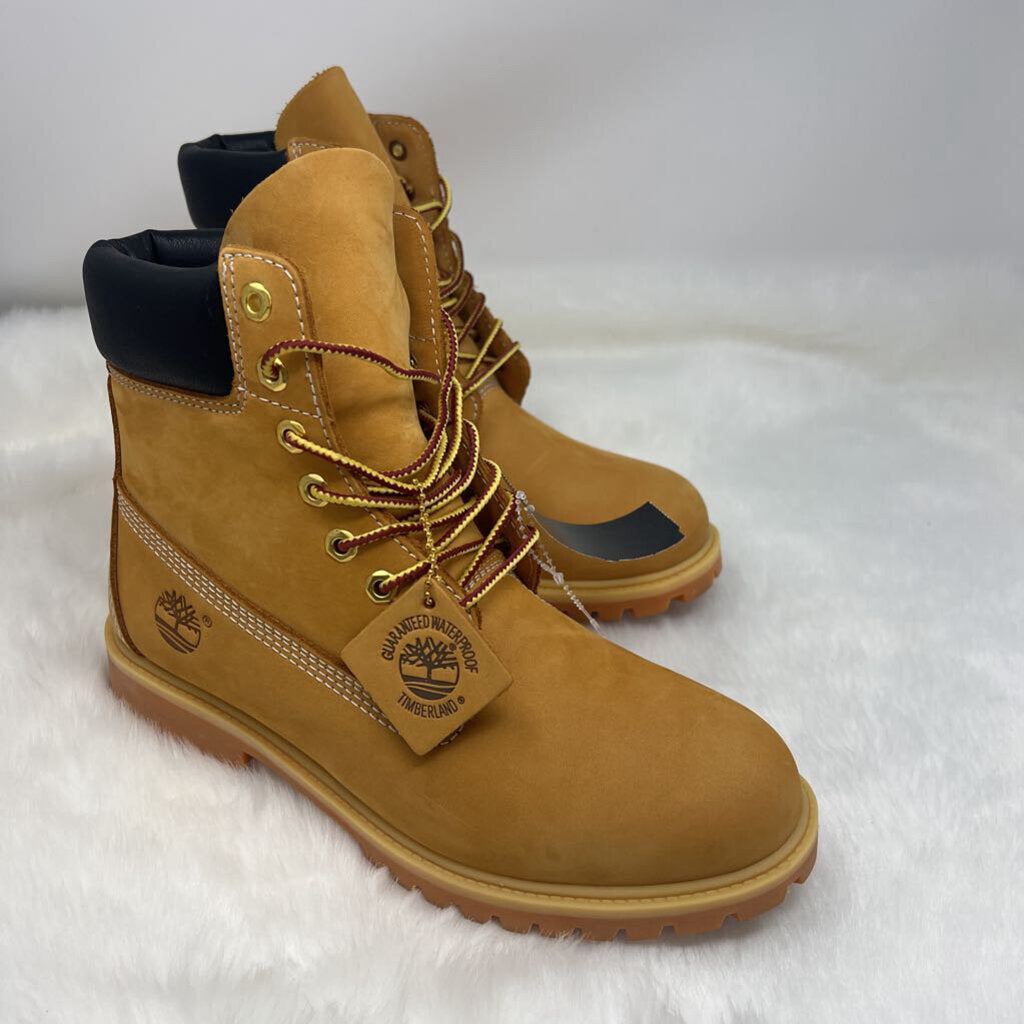 Timberland Premium 6 Inch Waterproof Boot Wheat Leather Men's Size 8.5