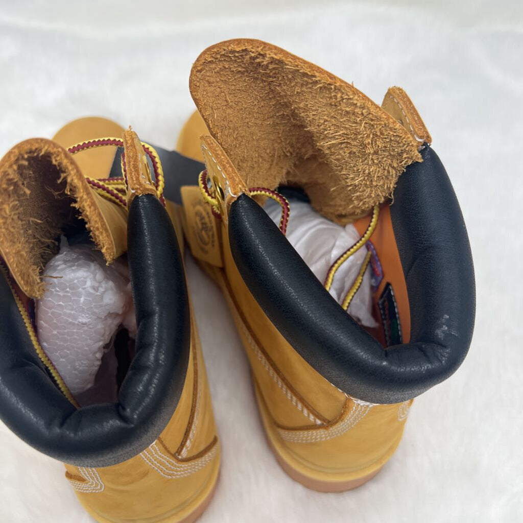 Timberland Premium 6 Inch Waterproof Boot Wheat Leather Men's Size 8.5