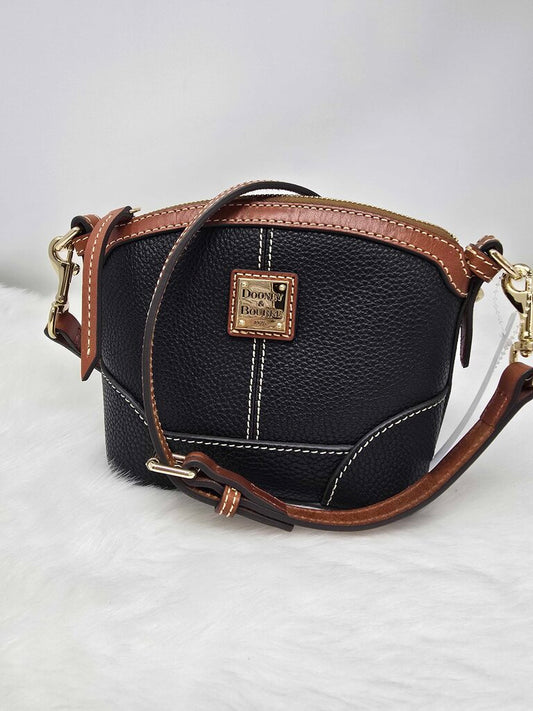 Pebble Leather Mini domed Crossbody