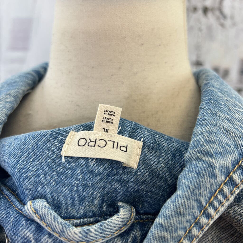 NWT Becca Regenerative Cotton Denim Popover