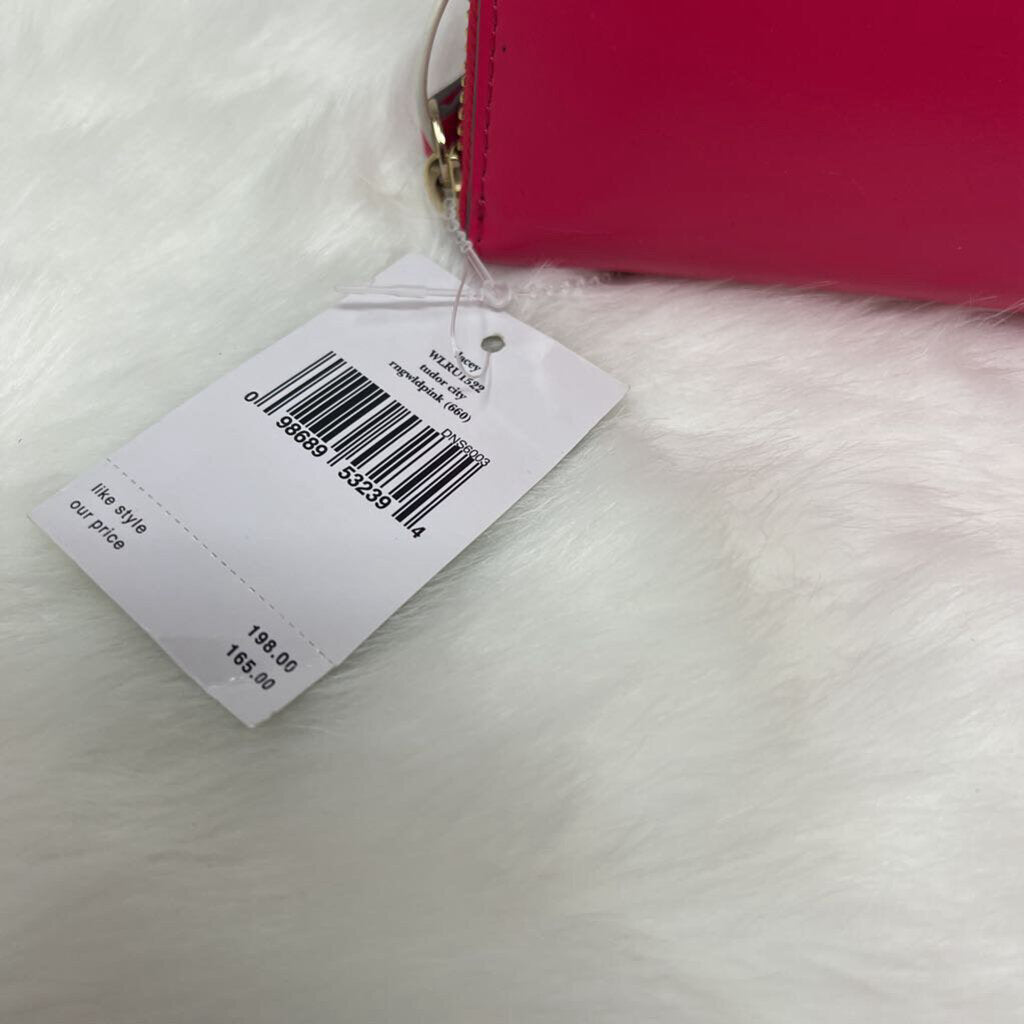 Kate Spade Lacey Zip Around Bright Pink Leather Wallet