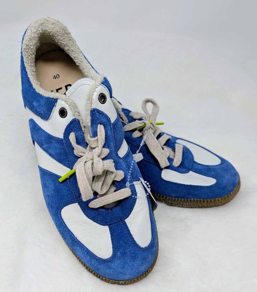 Suede And Leather Low-Top Sneakers