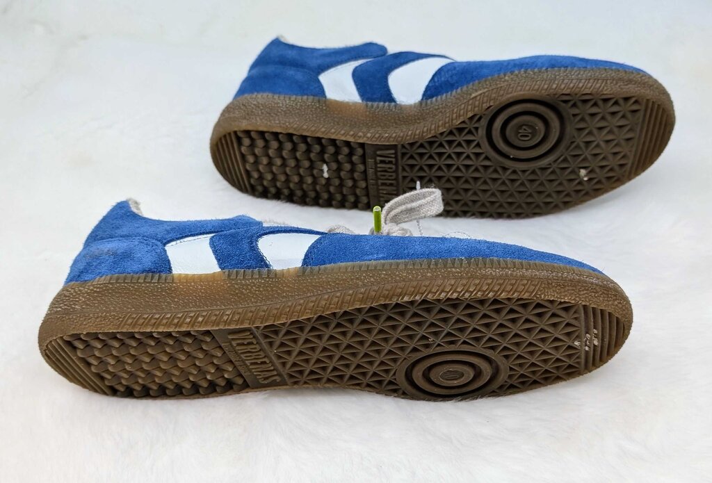 Suede And Leather Low-Top Sneakers