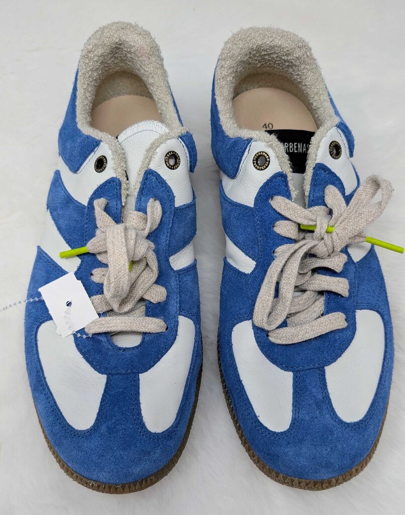 Suede And Leather Low-Top Sneakers