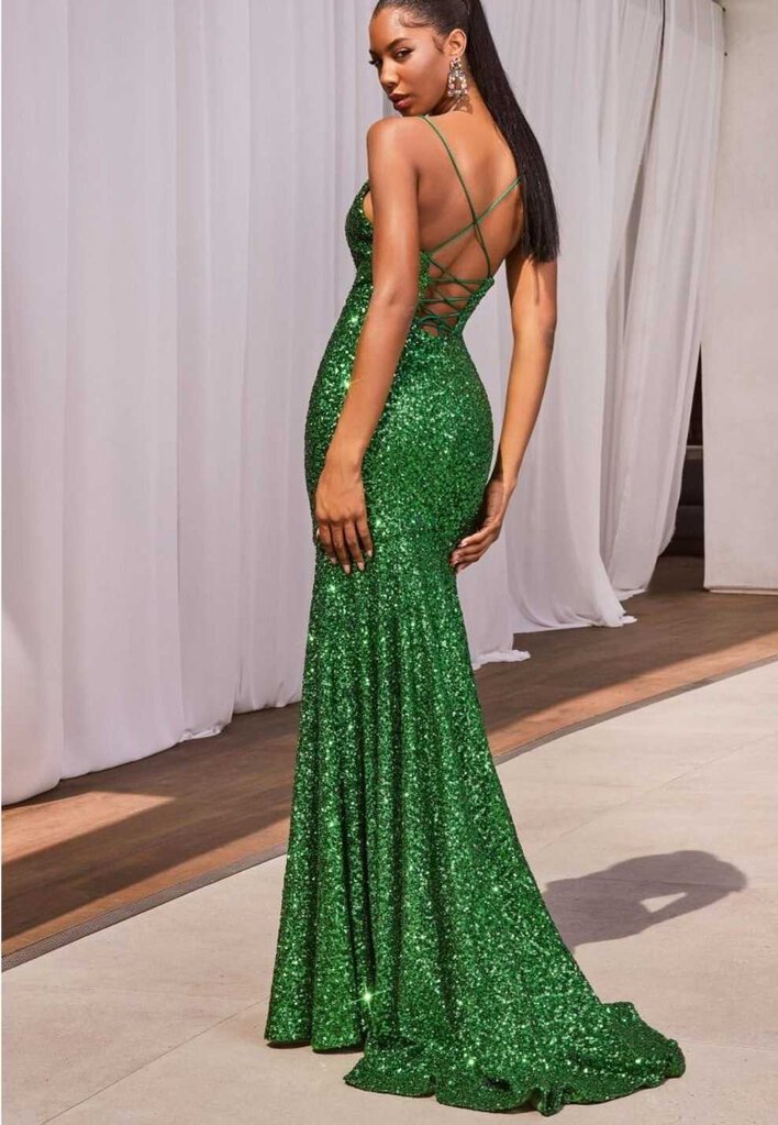 FITTED SEQUIN MERMAID GOWN