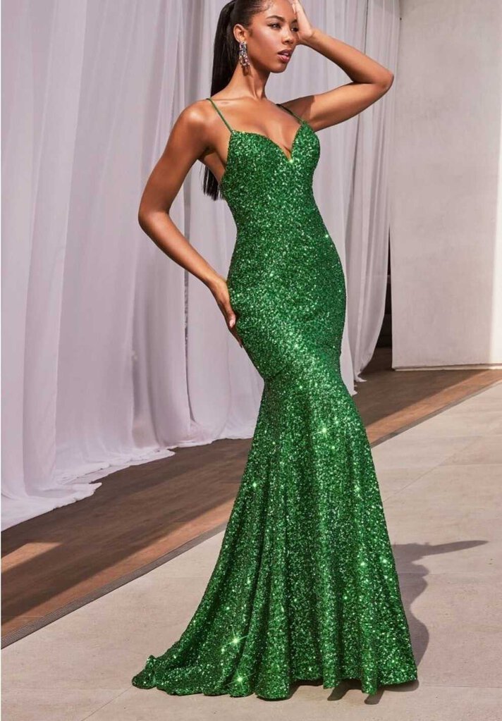 FITTED SEQUIN MERMAID GOWN